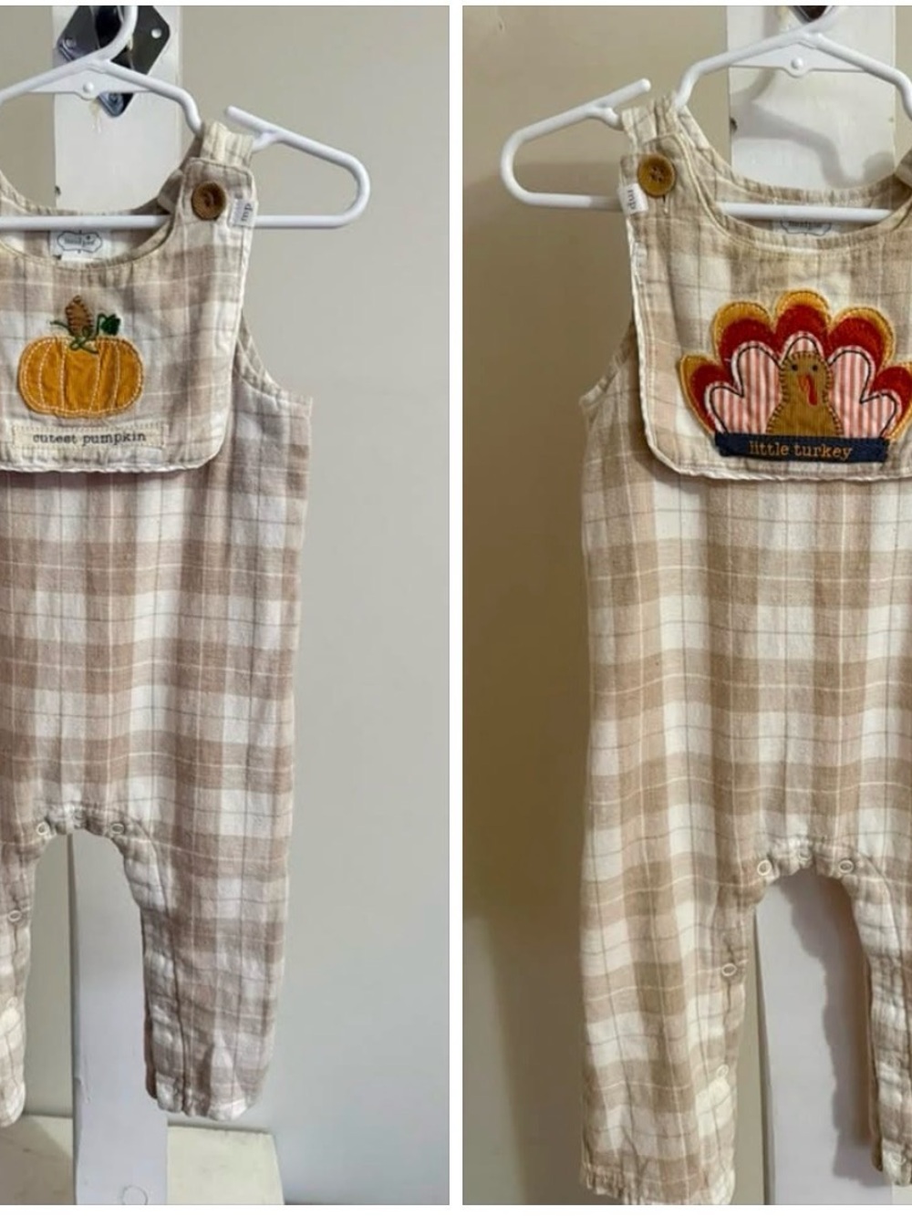 Mudpie Fall & Thanksgiving Romper - Picture 2 of 16